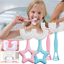 Baby Toothbrush U-shaped Silicone Brush Head Clean Oral Teeth for 2-6 Year Kids