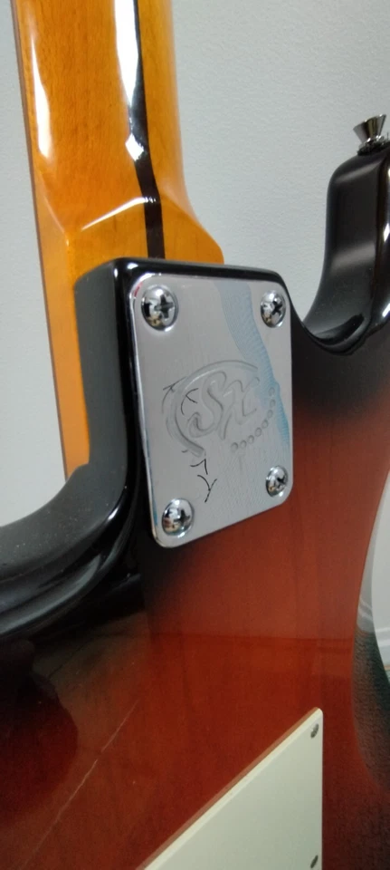 Guitare électrique SX STRATOCASTER 62 et jeu de 6 cordes neuf ERNIE BALL - Photo 4/4