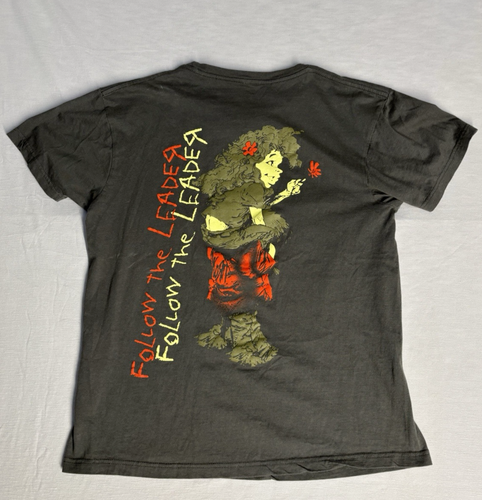 Camiseta Korn Follow The Leader Sin Etiquetas Camisa Suave Estampado Doble Cara - Imagen 2 de 5