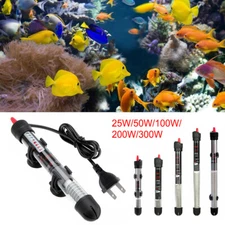25-300W Submersible Aquarium Heater +Cover Guard Anti-Explosion Fish Tank USA