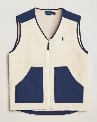 POLO RALPH LAUREN GILET PILE VEST - WAISTCOAT - Picture 2 of 8