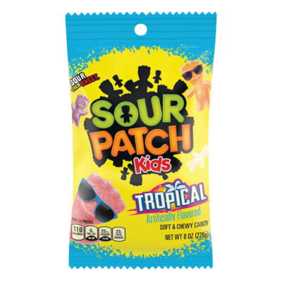 Sour Patch Kids Tropical Sweet & Sour Candy - 8 Ounce Bag