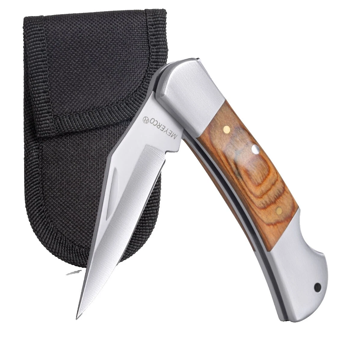 Hoja de acero inoxidable Meyerco cuchillos plegables de colección