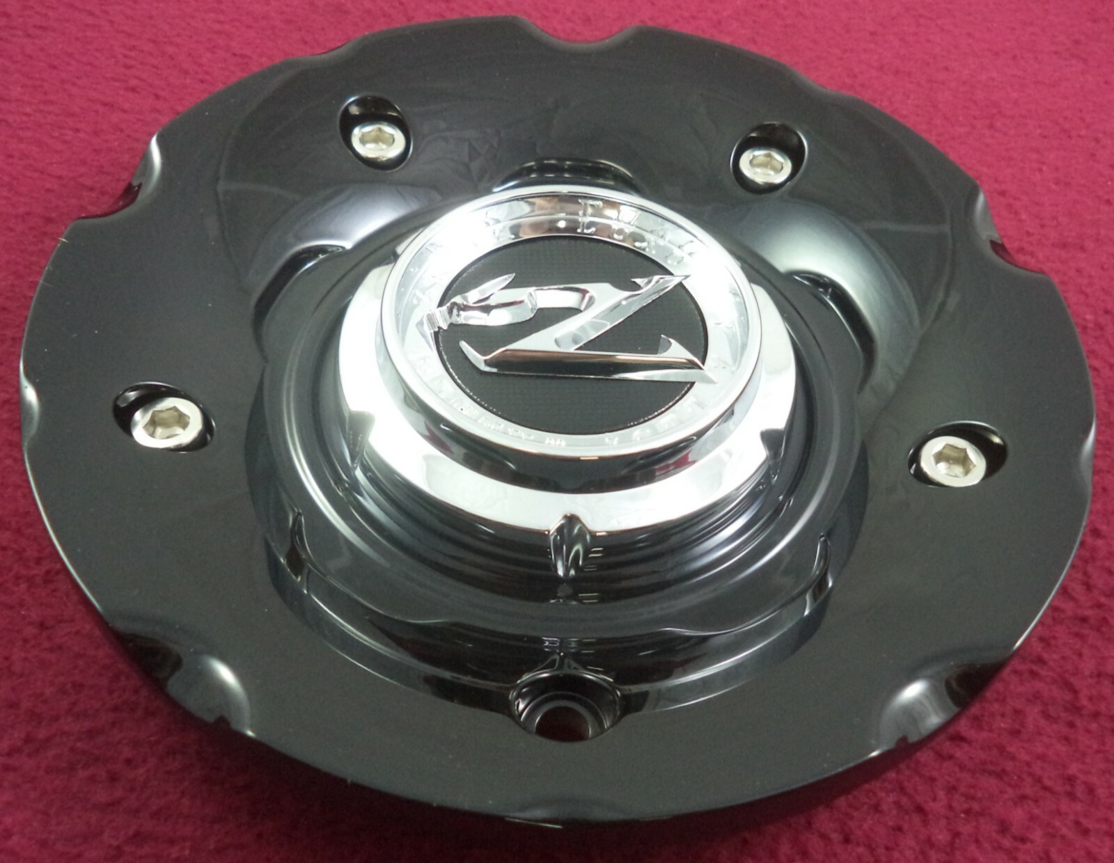 Zinik Wheels Gloss Black / Chrome Custom Wheel Center Cap Z18