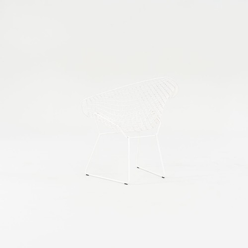 2023 Pair of Harry Bertoia for Knoll Diamond Lounge Chairs in White Model 421 - Picture 8 of 12