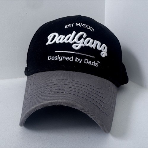 DadGang Men's Black Gray Adjustable Snapback Hats Dad Theme Lot