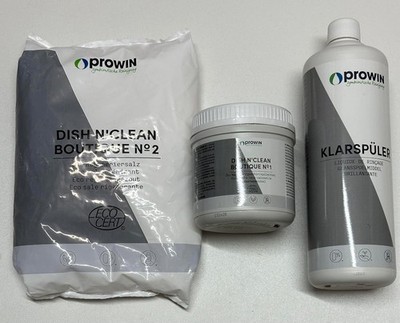 Prowin Winter GmbH Spülmaschinen-Set mit Pulver, Salz und Klarspüler