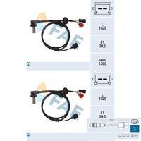2X Sensor FüR Raddrehzahl FAE 78063 2 Sensor Raddrehzahl Drehzahlsensor