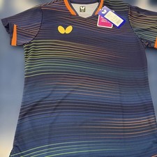 with tags, Butterfly table tennis wear, unisex, navy, size S