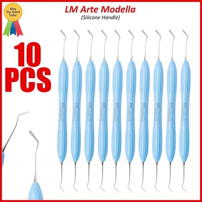 10Pcs Modella Dental Composite Filling Instruments Silicone Handle