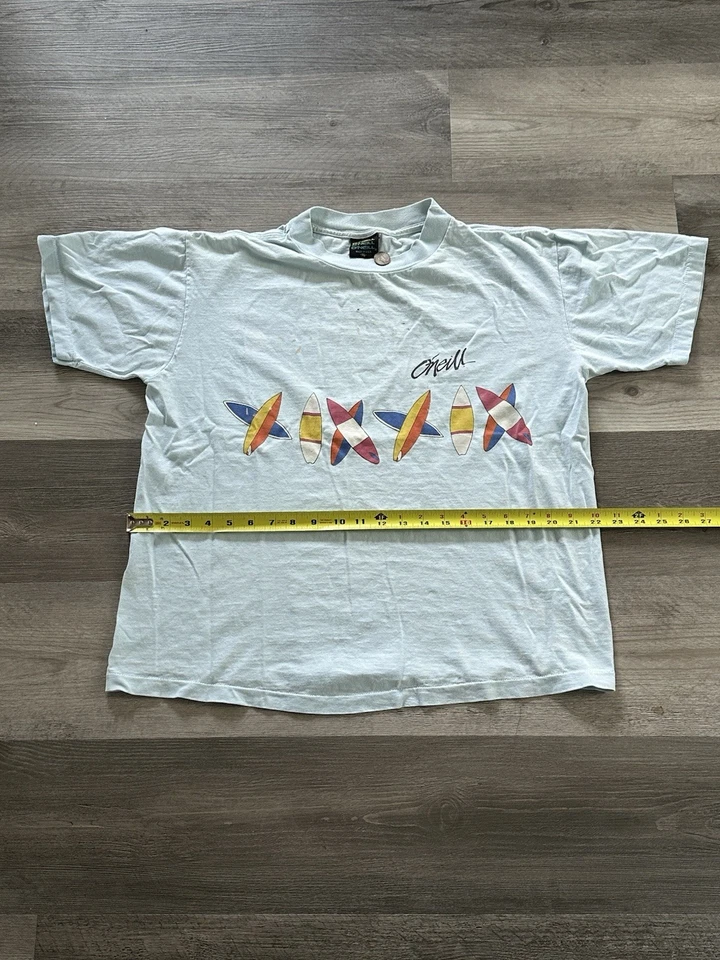 80-е винтажная футболка ONeil для серфинга размер XL 💀 пятна краски показаны на картинке💀 #серфинг - Изображение 3 из 4
