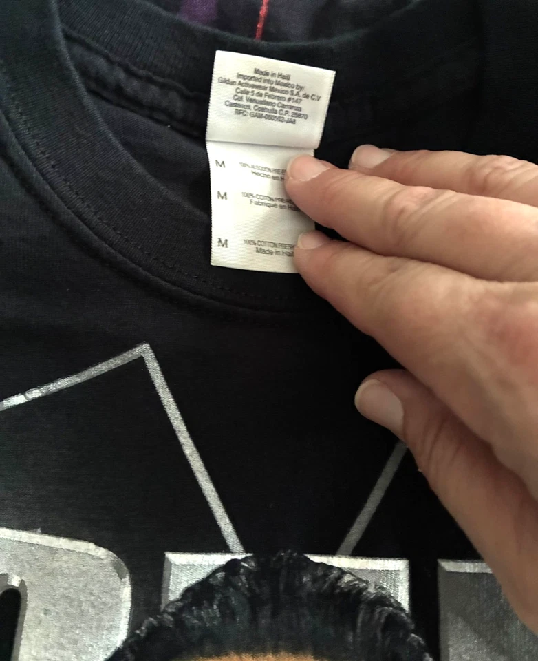 Camisa cortina final Bound for Glory M TNA Shirt Sting WCW WWF WWE ECW Foto 3 de 3