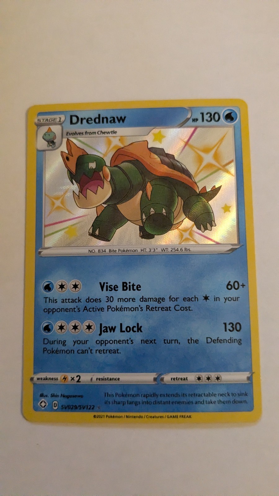 Drednaw SV029/SV122 Shining Fates: Shiny Vault Holo