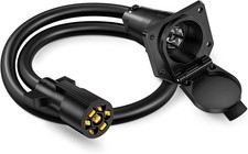 7 Way Trailer Plug Socket Extension Cable 7 Blade Trailer Wiring Conne