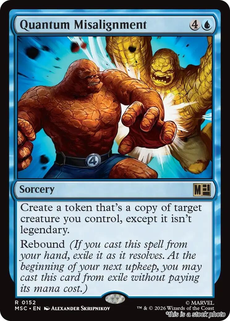 Quantum Misalignment Commander: Marvel Super Heroes 152 NM Magic
