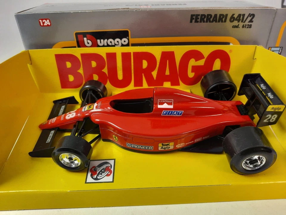 Burago Bburago Ferrari 641/2 #28 Ivan Capelli 1/24 6128 - Immagine 2 di 3