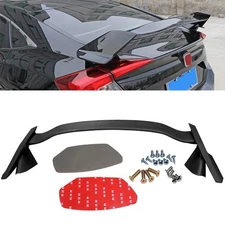 Fits 16-21 Honda Civic 4DR Sedan Type R ABS Black Primed Rear Trunk Wing Spoiler