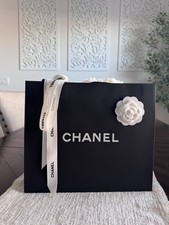 CHANEL Shopping Bag with Ribbon and Flower Medium Size