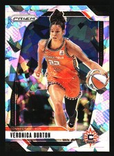 Veronica Burton 2024 Panini Prizm WNBA Ice Prizms #35 Connecticut Sun