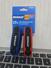 Kobalt Mini Folding Hex Key Set Standard and Metric Combination Hex Key Set New