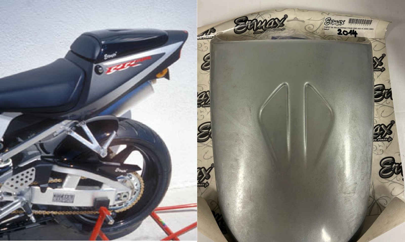 Capot de selle Ermax CBR 900 R pièce de rechange brute haute finition