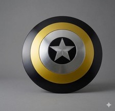 Captain America Shield, Scale Metal Avengers Replica Superhero Cosplay Prop Gift
