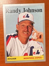 Topps 2019 Archives Randy Johnson #87 Montreal Expos 1958 Design Silver /99