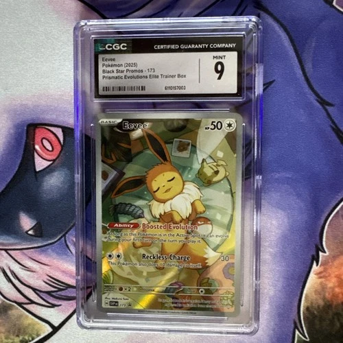 Pokémon TCG Eevee Prismatic Evolutions 173 CGC 9