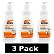 3 x PALMER'S 400ml EXFOLIATING BODY LOTION COCOA BUTTER WITH VITAMIN E BRAND NEW