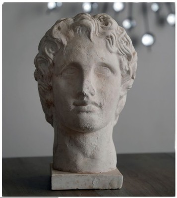 Alexander the Great Bust Sculpture Ancient Greek Statue Stone Bust Antiquity Art