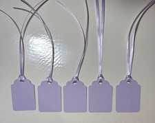 12 Scalloped Gift Tags with Ribbon 2.25" X 3"