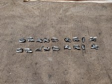 1963 Pontiac Grand Prix Oem Original Gm Fender Letter Emblems