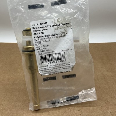 488425 REPLACEMENT FOR STERLING DIVERTER SHOWER STEM 4-1/2'' Length 488425