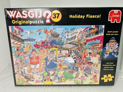 Jumbo Wasgij Original Puzzle 37 Holiday Fiasco 1000 Pieces BRAND NEW Sealed