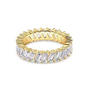 Authentic - Modern Gents THE ARTEMIS - 18k Gold Plated w/ Baguette Band - Size 7