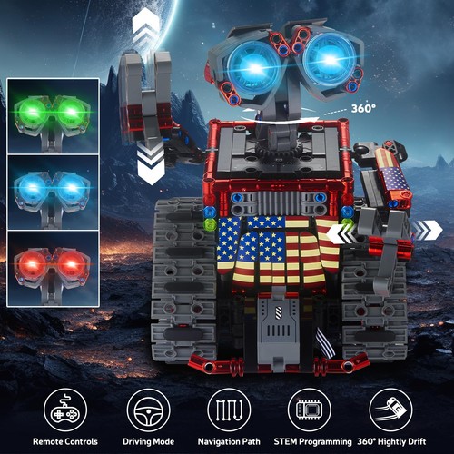 STEM Building Toys 4 in 1 Robot Car Remote APP Control Creative Gifts 6-12 - Picture 3 of 7