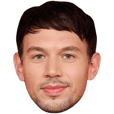Sam Lansky Stubble Celebrity Mask, Flat Card Face, Fancy Dress Mask