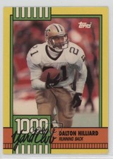 1990 Topps 1000 Yard Club With Disclaimer Dalton Hilliard #9 10ou