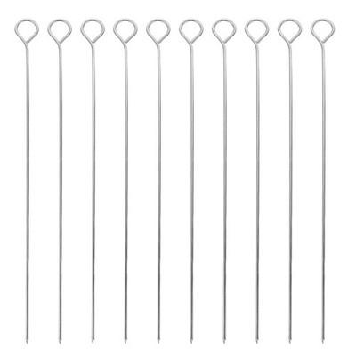 DIYEAH Candle Making Tools Wick Centering Pin 25.00X2.00X0.30CM, Silver 