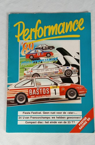 1989 Belgium Ford Motor Company performance Magazine # 11 Dutch language