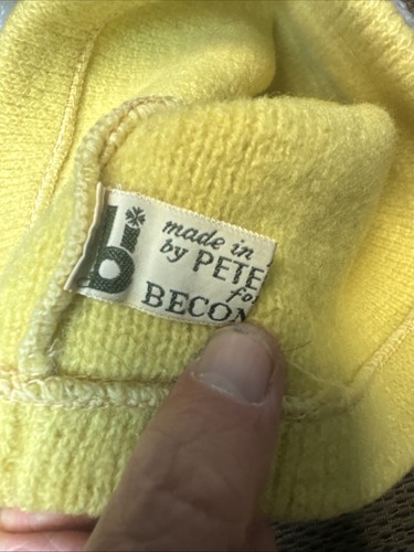 Gorro de pompón de lana vintage Peter Geiger para Becanta para hombre nórdico austriaco - Imagen 4 de 5