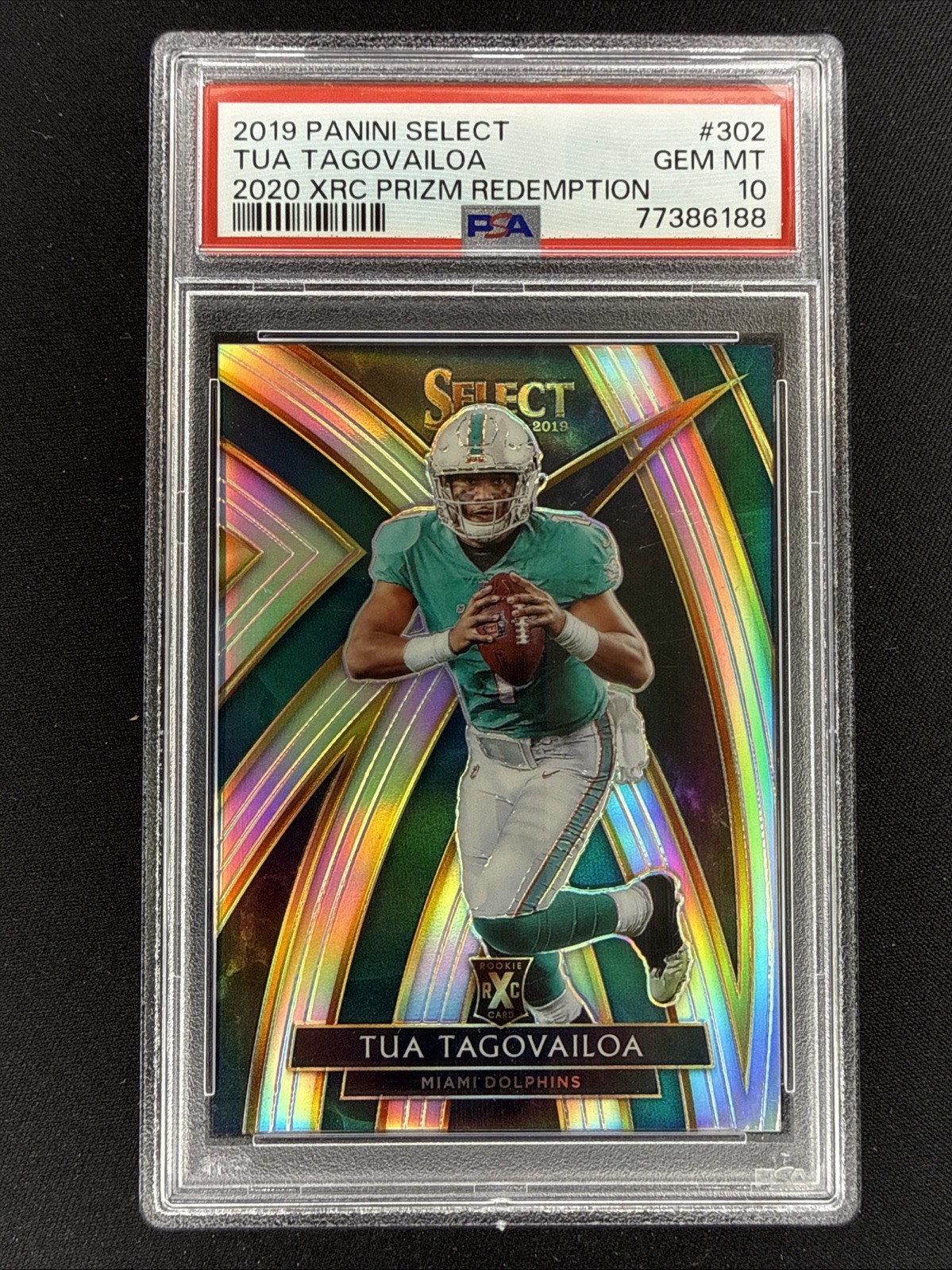 2019 Select 2020 XRC Prizm Redemption: #302 Tua Tagovailoa PSA 10 GEM MINT
