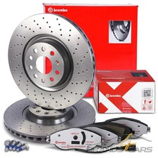 BREMBO XTRA BREMSSCHEIBEN+BELÄGE VORNE FÜR AUDI A3 CUPRA SEAT LEON SKODA VW GOLF