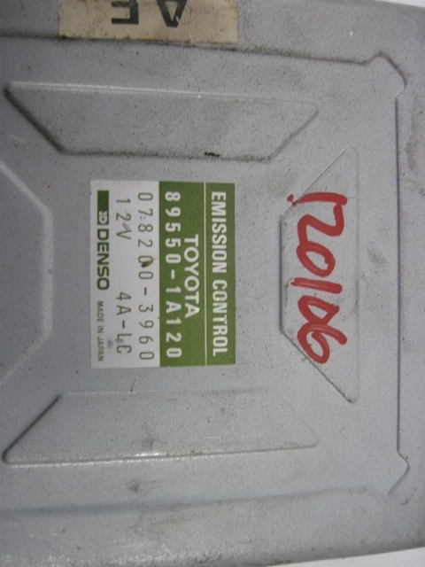 Computadora ECU ECM TOYOTA COROLLA FX 1987 87 895501A120 842929 Foto 3 de 4