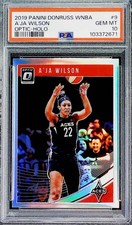 2019 Panini Donruss Optic Holo WNBA 9 A'ja Wilson Las Vegas Aces PSA 10 Gem Mint