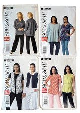 See & Sew Pattern Lot Yes It's Easy, 4 Patterns B5776 B6117 B5445 B6156, Uncut