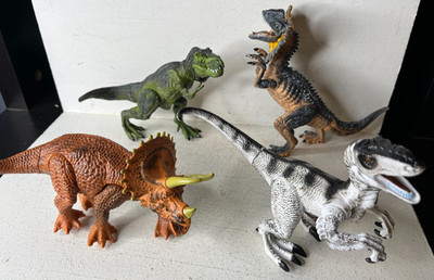 Kid Galaxy Dinosaur Toy Collection ~ Lot of 4 Poseable Figures EXCELLENT