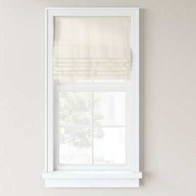 1шт 35x64 Светофильтрующая беспроводная джутовая римская штора для окон светло-оранжевого цвета 6890₽