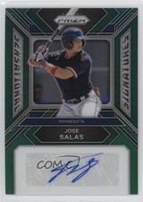 2024 Panini Prizm Sensational Signatures Green Prizm Jose Salas #SS-JS Auto 0v2