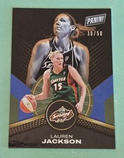 2025 Panini WNBA Player of the Day LAUREN JACKSON Blue #/50 Seattle Storm #57